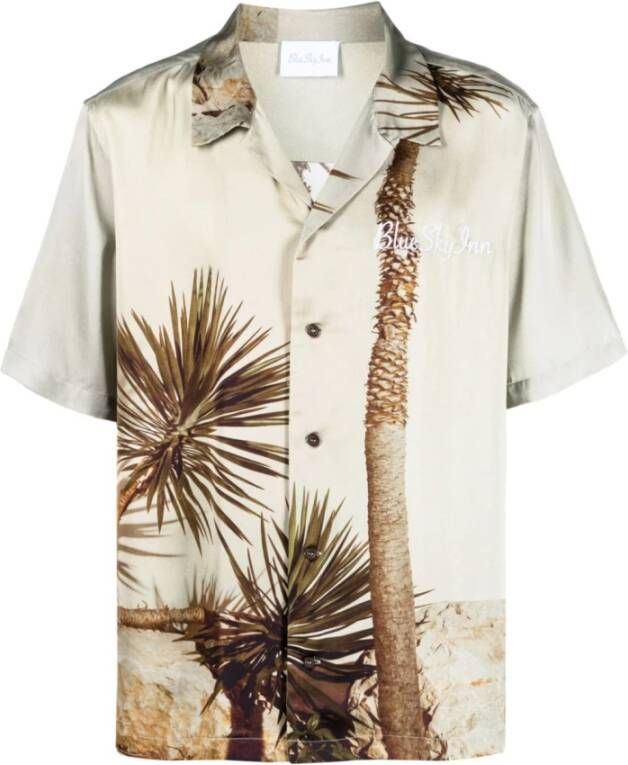 Blue Sky Inn Short Sleeve Shirts Beige Heren