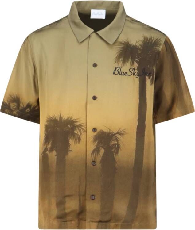 Blue Sky Inn Short Sleeve Shirts Bruin Heren