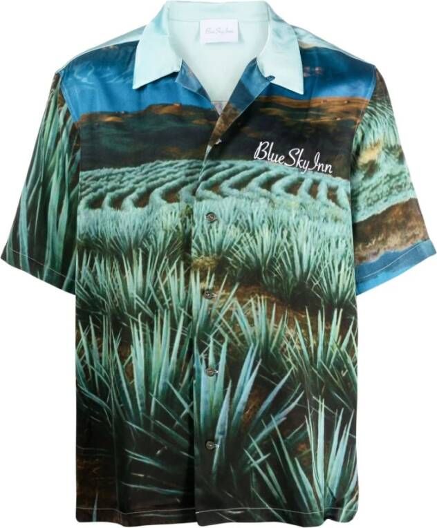 Blue Sky Inn Short Sleeve Shirts Groen Heren