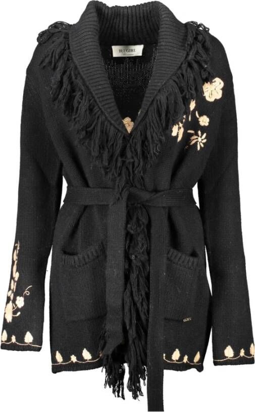 Blugirl Zwarte Cardigan met Lange Mouwen Black Dames
