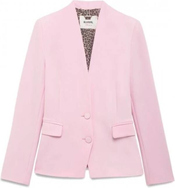 Blugirl Blazerjas Roze Dames - Foto 3