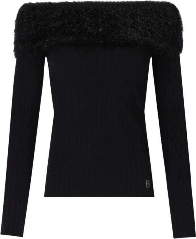 Blugirl Trui met ronde hals Zwart Dames