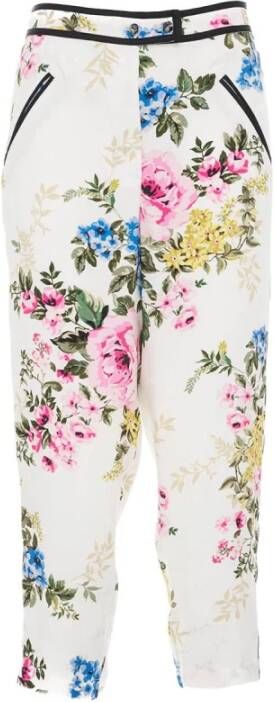 Blugirl Cropped Trousers Wit Dames