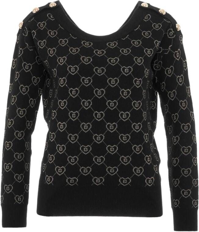 Blugirl Knitwear Rf2115Ma21N 22 Zwart Dames