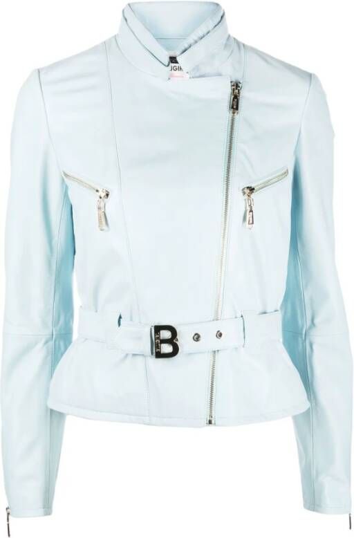 Blugirl Leather Jacket Blauw Dames