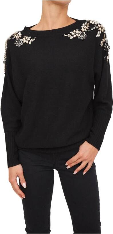 Blugirl Round-neck Knitwear Zwart Dames