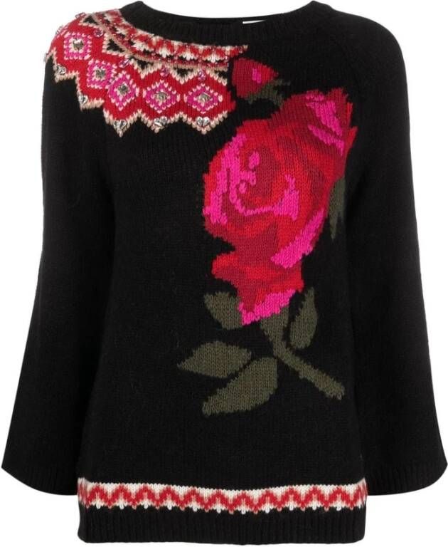 Blugirl Round-neck Knitwear Zwart Dames
