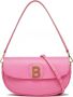 Blumarine Leren Dames Schoudertas Magnetische Knoop Pink Dames - Thumbnail 2
