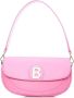 Blumarine Leren Dames Schoudertas Magnetische Knoop Pink Dames - Thumbnail 1
