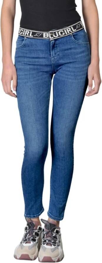 Blugirl Slim-fit jeans Blauw Dames