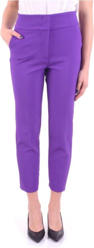 Blugirl Slim-fit Trousers Paars Dames