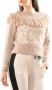 Blugirl Beige Trui met Lange Mouwen en Hoge Hals Beige Dames - Thumbnail 1