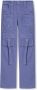 Blumarine Cargo Jeans met Logo Borduursel Purple Dames - Thumbnail 1