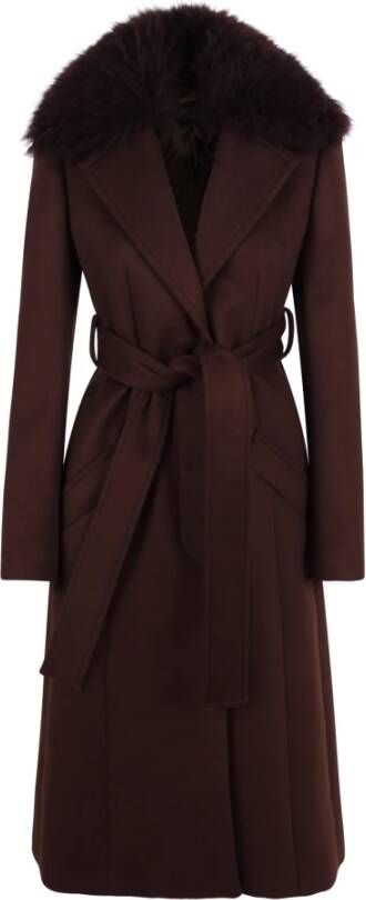 Blumarine Jas met riem Bruin Dames