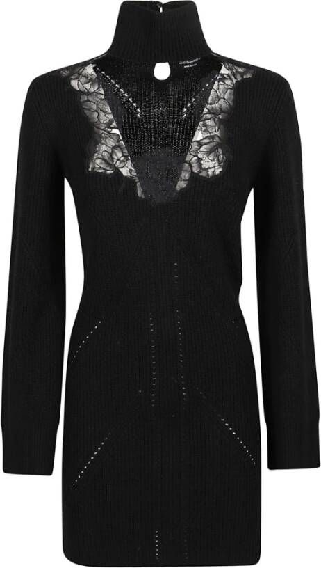 Blumarine Knitted Dress Black Dames