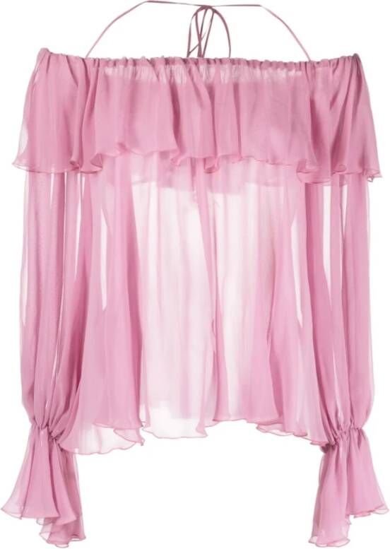 Blumarine Long Sleeve Tops Roze Dames