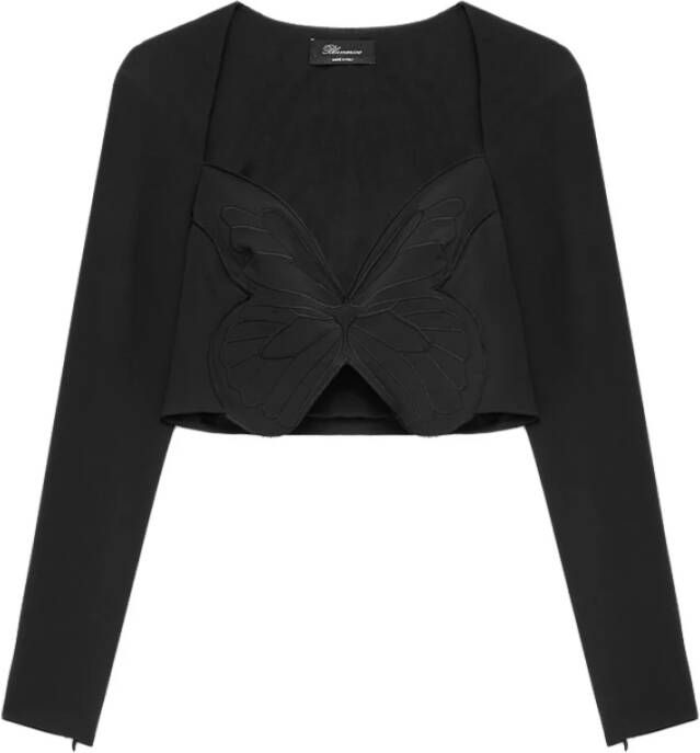 Blumarine Long Sleeve Tops Zwart Dames