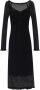 Blumarine Opengebreide jurk Zwart Dames - Thumbnail 1