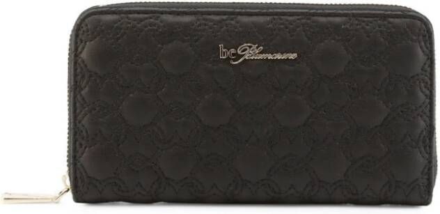 Blumarine Polyurethaan ritsportemonnee met creditcardhouder en muntvakje Black Dames