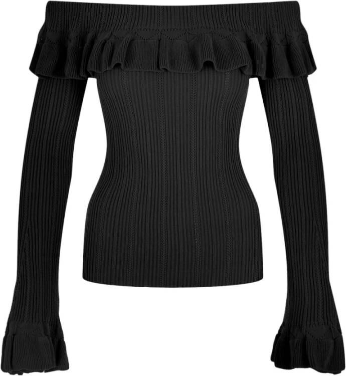 Blumarine Round-neck Knitwear Zwart Dames