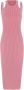 Blumarine Roze Geribbelde Gebreide Midi Jurk Roze Dames - Thumbnail 1