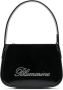 Blumarine Schoudertassen Black Patent Finish Mini Bag With Rhinestone-Embel in zwart - Thumbnail 1
