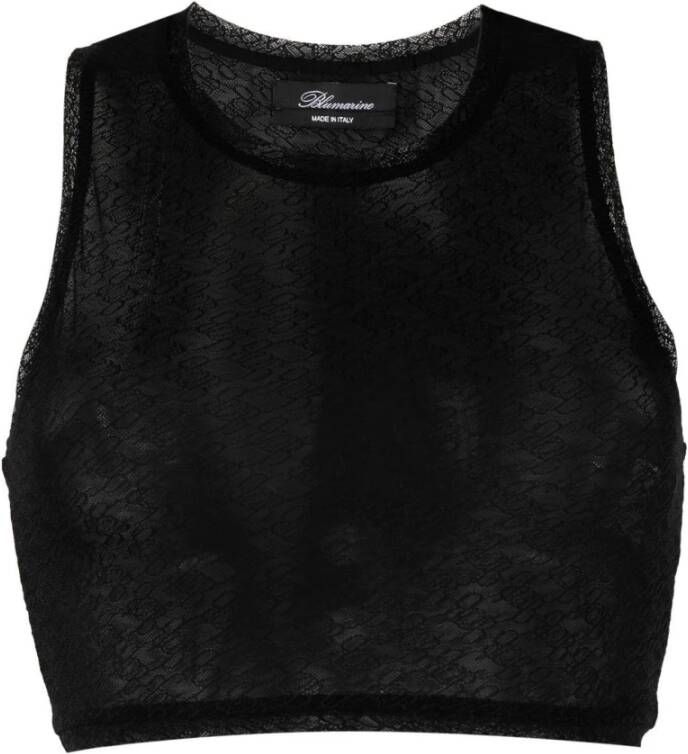 Blumarine Sleeveless Tops Zwart Dames