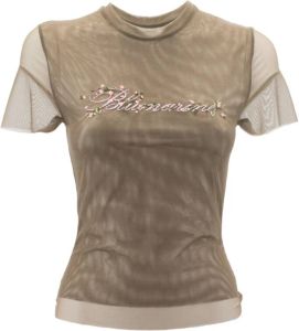 Blumarine T-Shirt 2C087S_N0566 Beige Dames