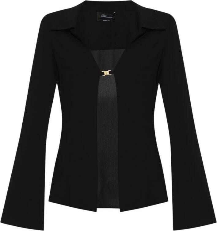 Blumarine Top met wijd uitlopende mouwen Zwart Dames