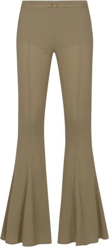 Blumarine Wide Trousers Beige Dames