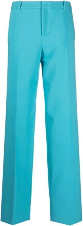 Blumarine Wide Trousers Blauw Dames