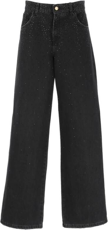 Blumarine Wide Trousers Zwart Dames