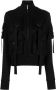 Blumarine Katoenen sweatshirt met ritssluiting en multi-pocket ontwerp Zwart Dames - Thumbnail 1