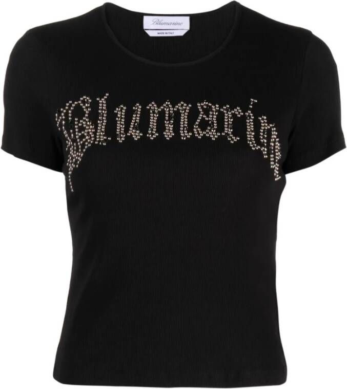 Blumarine Zwarte T-shirts en Polos met T-Shirt Jer.ric Borc Black Dames