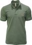 BOB Ambachtelijk Katoenen Pique Polo Shirt Groen Heren - Thumbnail 1