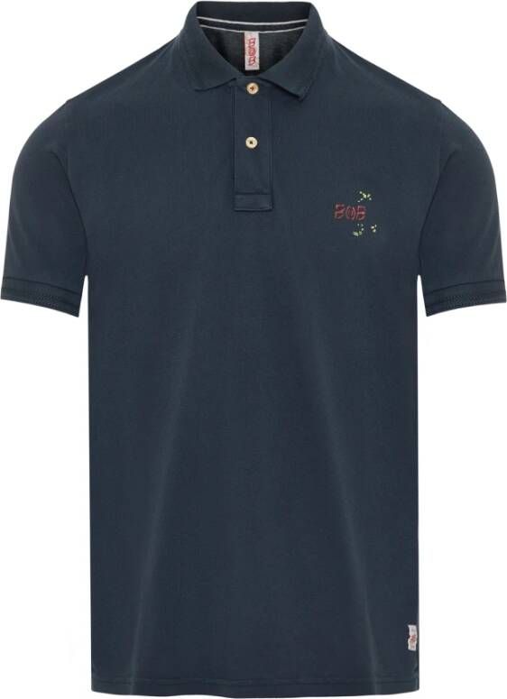 BOB Klassieke Katoenen Poloshirt Blauw Heren