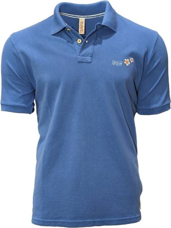 BOB Polo Shirt Blauw Heren