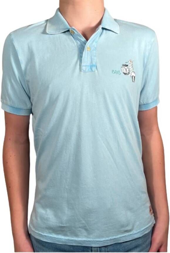 BOB Polo t-shirt Blauw Heren