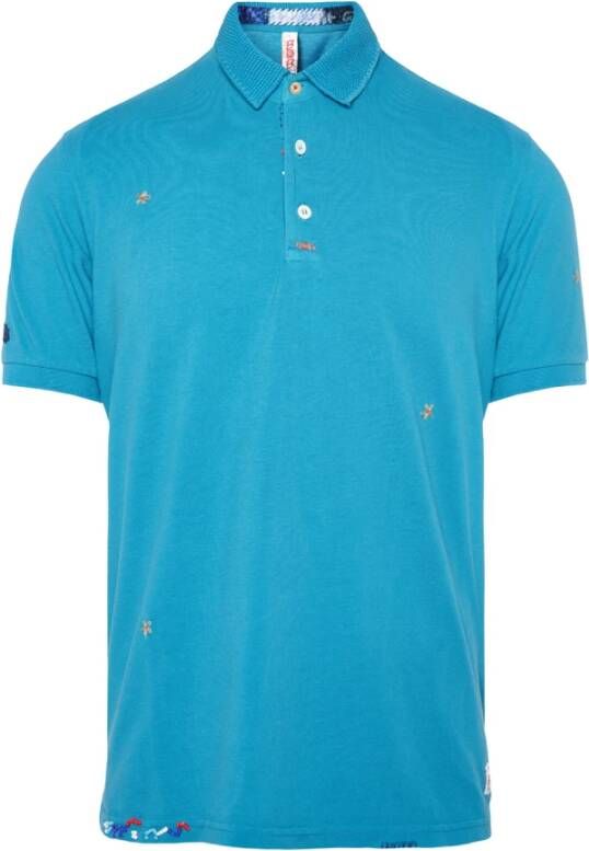 BOB Poloshirt Blauw Heren