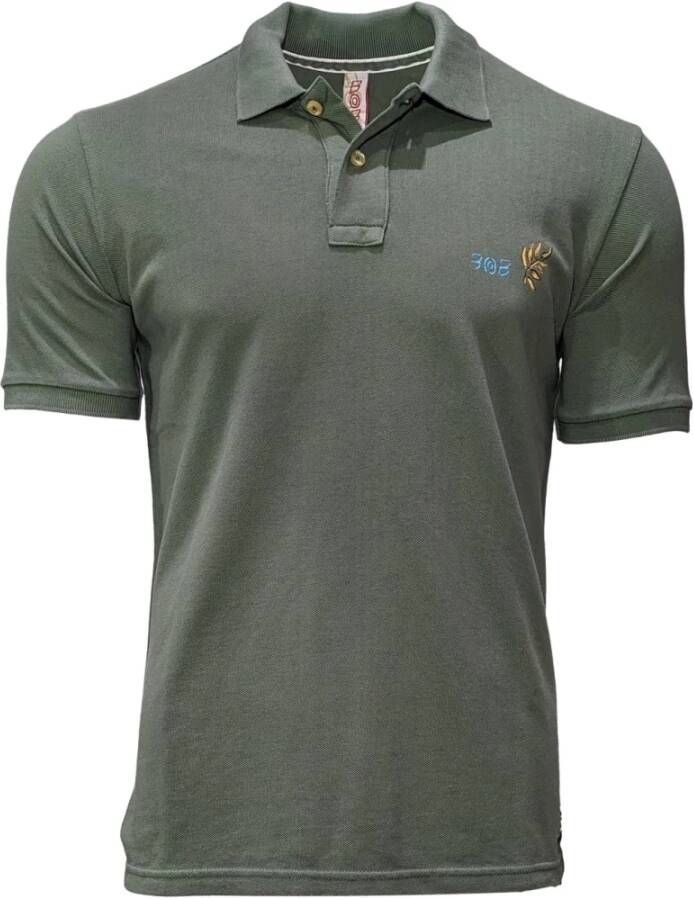 BOB Poloshirt Groen Heren
