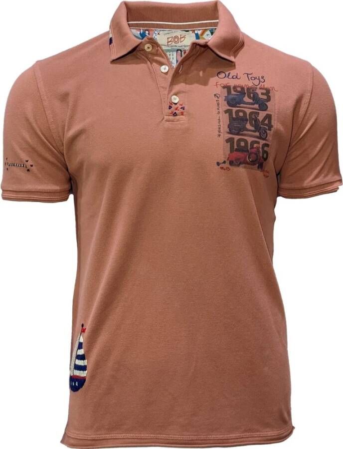 BOB Poloshirt Oranje Heren