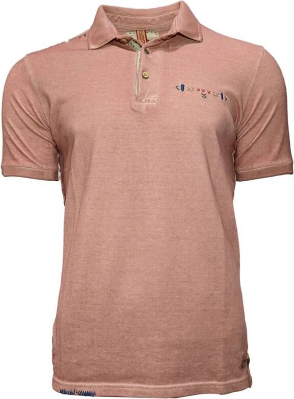 BOB Poloshirt Roze Heren