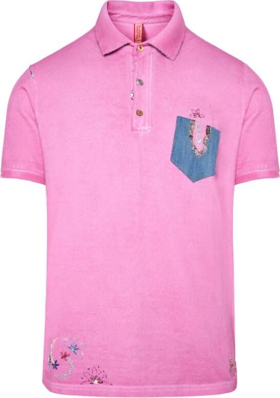 BOB Poloshirt Roze Heren