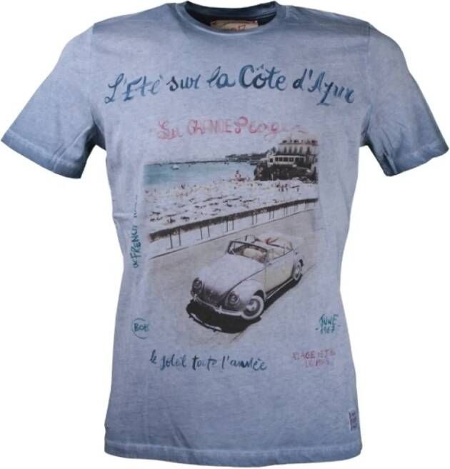 BOB T-shirts Blauw Heren