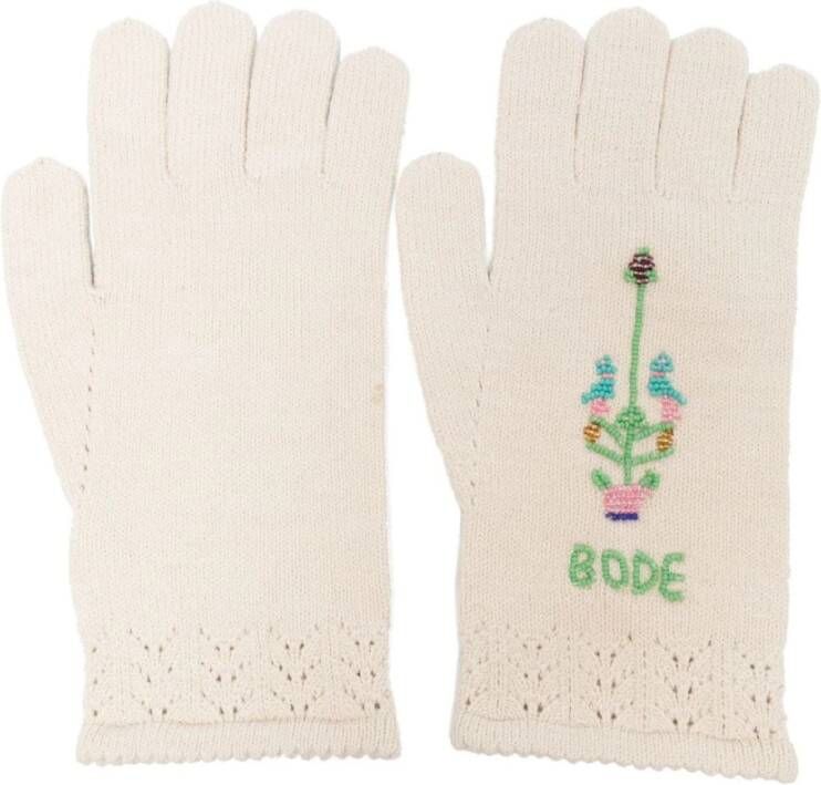 Bode Gloves Beige Heren