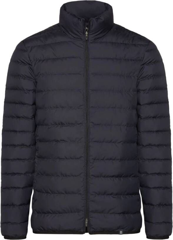 Boggi Milano B Sustainable Goose Down Recycled Fabric Bomber Jacket Blauw Heren