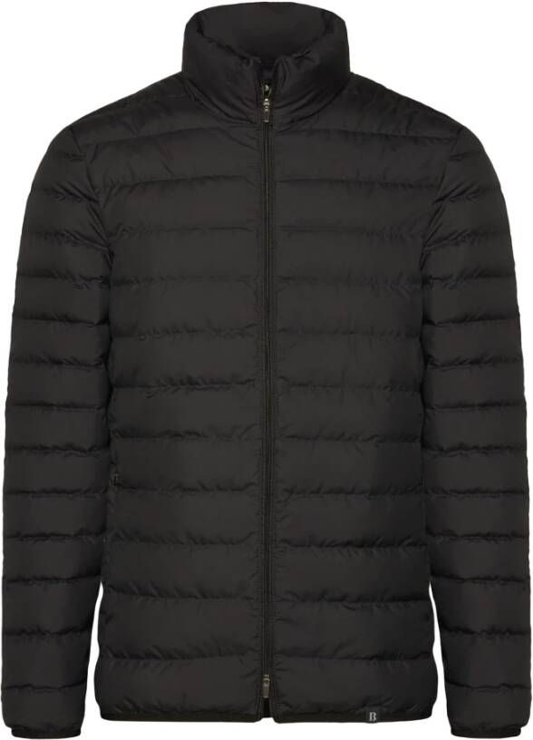 Boggi Milano B Sustainable Goose Down Recycled Fabric Bomber Jacket Zwart Heren