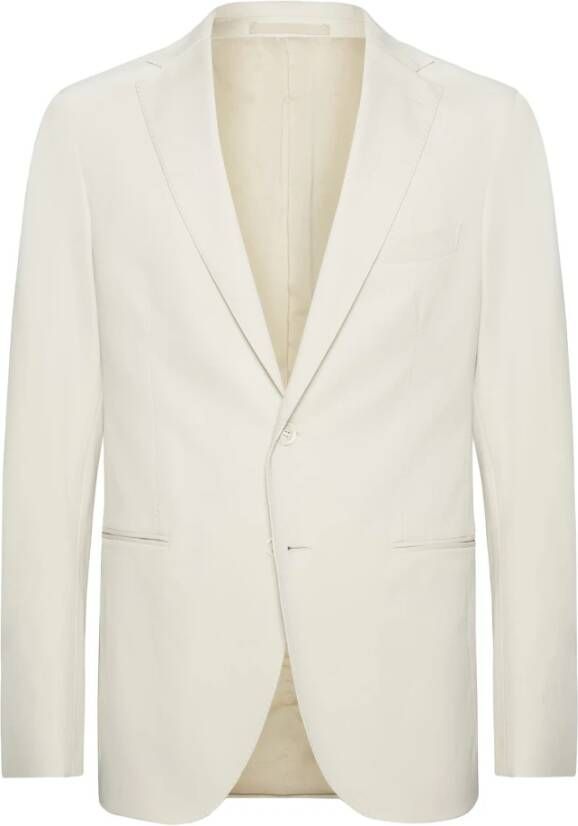 Boggi Milano B Tech B-Tech Stretch Nylon Jas White Heren
