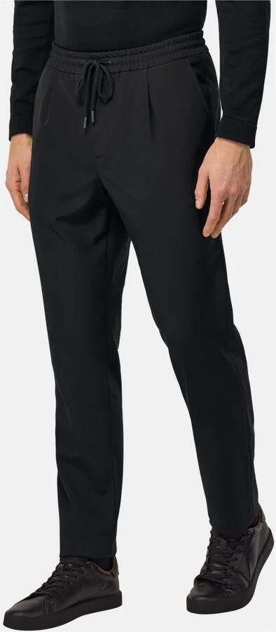 Boggi Milano B Travel City Broek in zuivere reiswol Black Heren - Foto 3