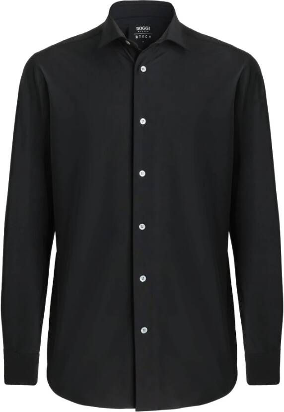 Boggi Milano Casual overhemd Zwart Heren